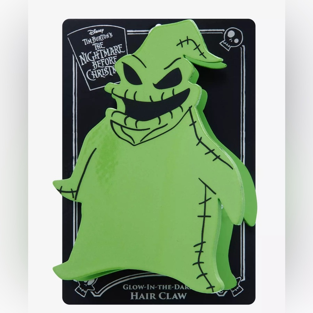 Nightmare Before Christmas Oogie Boogie Glow-In-The-Dark ClawHair Clip Hot Topic